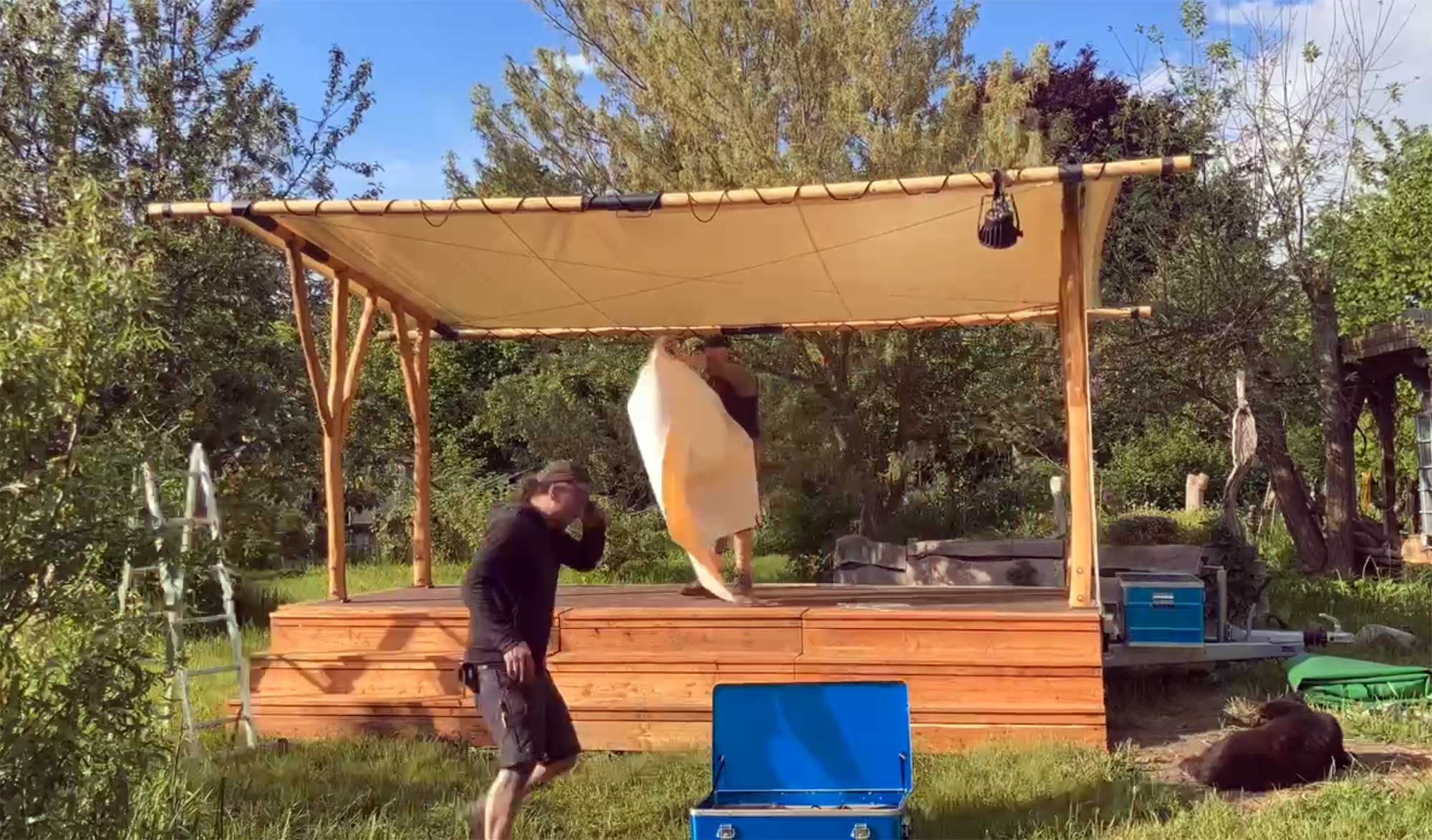Mobile Bühne, Eventzelt, Segelart